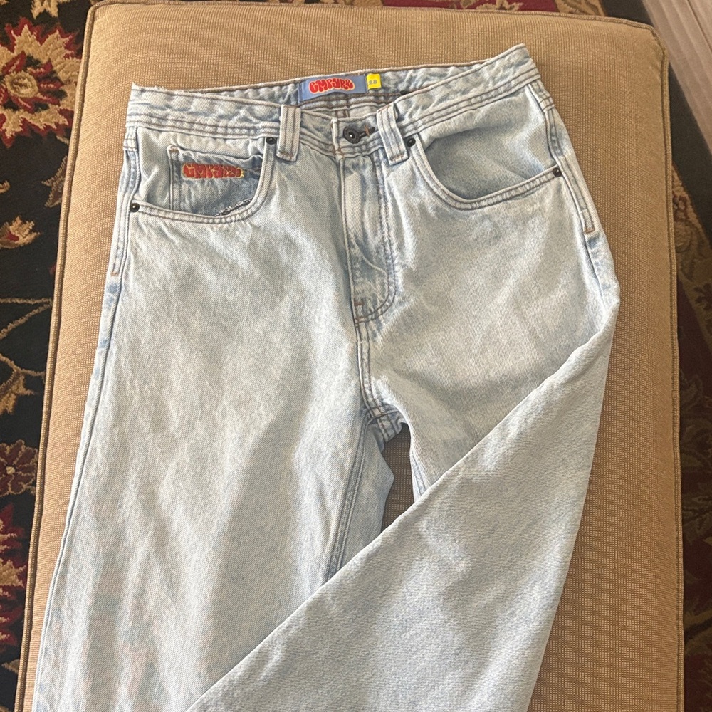 Empyre Men's Loose Fit Light Wash Denim Skate Jeans